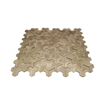 Crédence adhésive | Trifold 3D Or | 30,3×28 cm