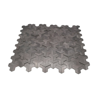 Crédence adhésive | Trifold 3D Anthracite | 30,3×28 cm