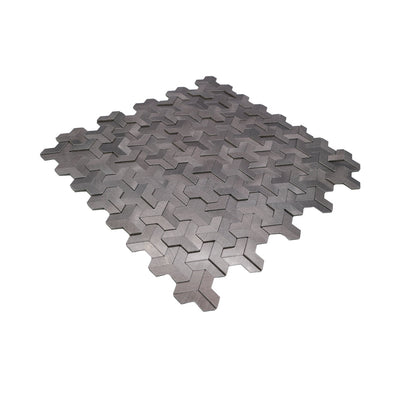 Crédence adhésive | Trifold 3D Anthracite | 30,3×28 cm