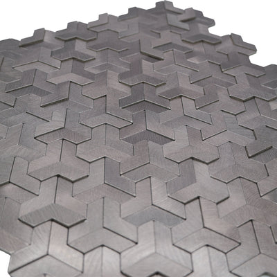 Crédence adhésive | Trifold 3D Anthracite | 30,3×28 cm