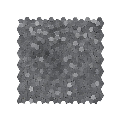 Crédence adhésive | Pentagone 3D Anthracite | 28,2×28,2 cm