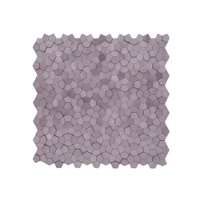 Crédence adhésive | Pentagone 3D Rose | 28,2×28,2 cm