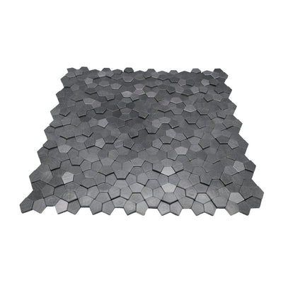 Crédence adhésive | Pentagone 3D Anthracite | 28,2×28,2 cm