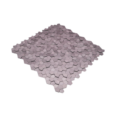 Crédence adhésive | Pentagone 3D Rose | 28,2×28,2 cm