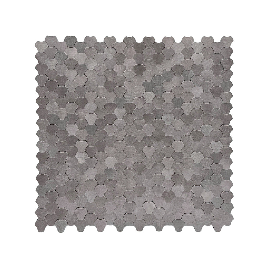 Crédence adhésive | Trilobé 3D Anthracite | 30,5×29,6 cm