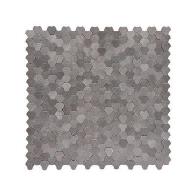 Crédence adhésive | Trilobé 3D Anthracite | 30,5×29,6 cm