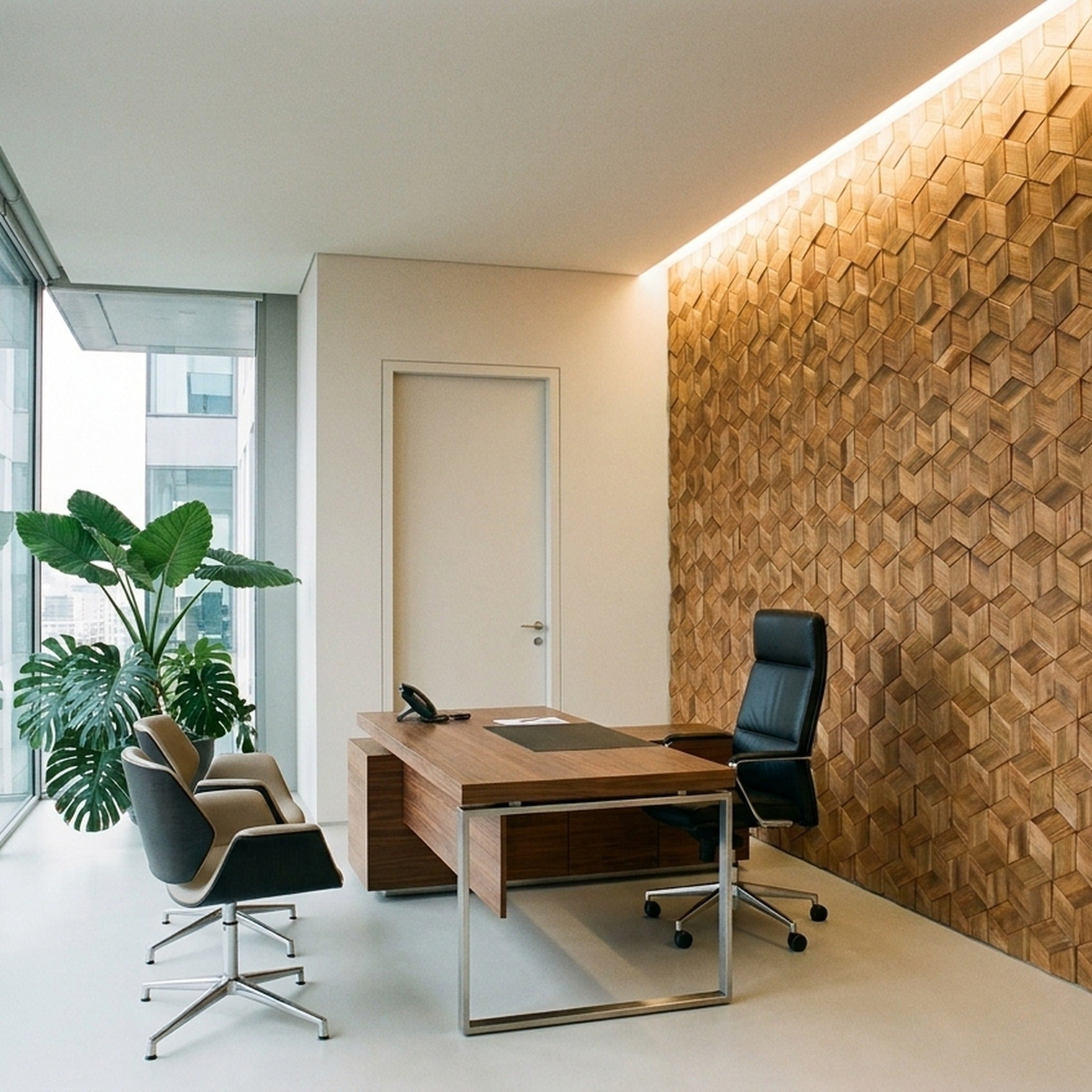 Panneau Bois Décoratif Mural | Pin Frais | 30×35 cm
