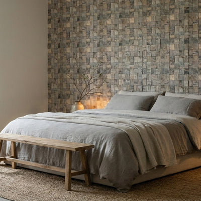Panneau Bois Décoratif Mural | Marine Shipwood | 30×30 cm
