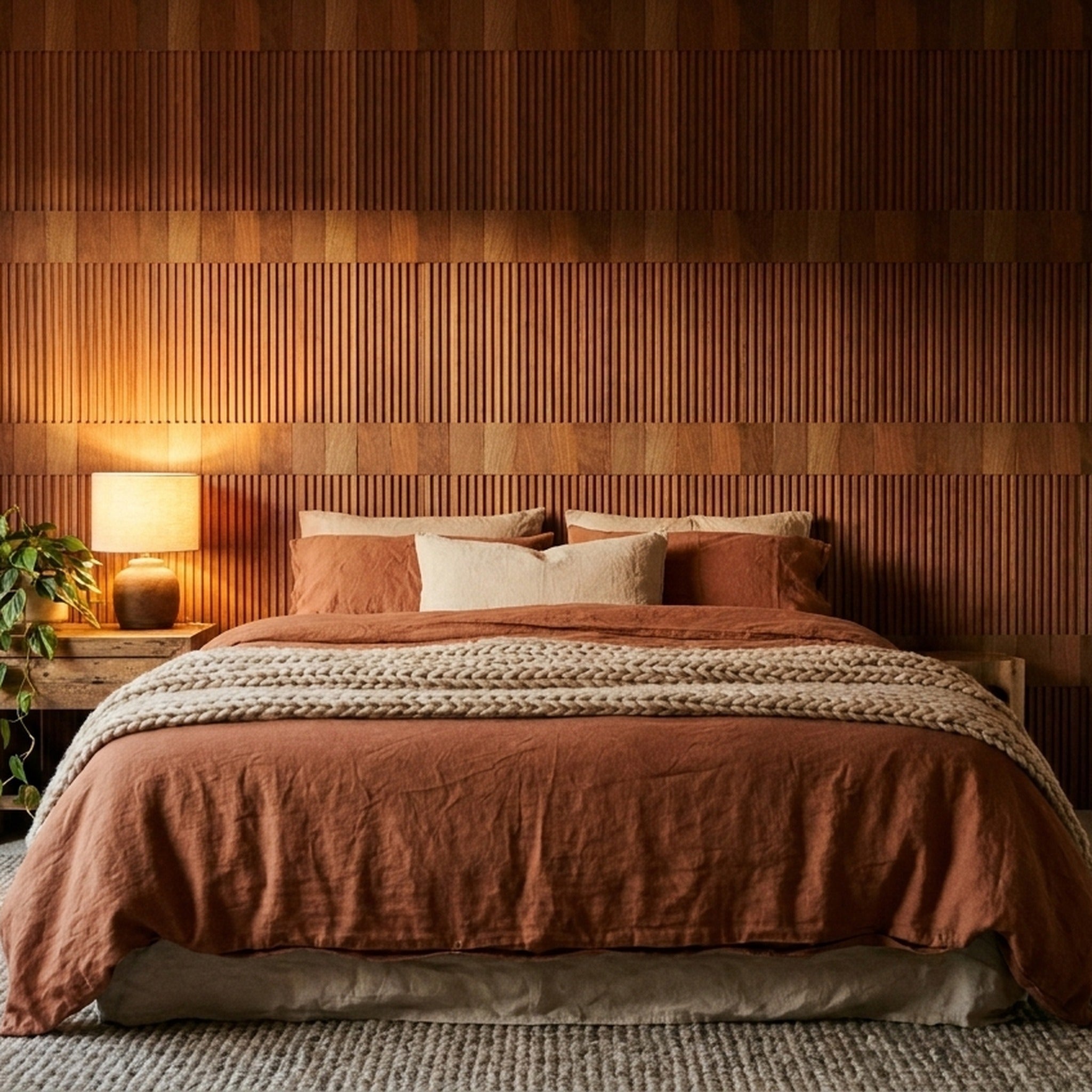 Panneau Bois Décoratif Mural | Bois de Rose XL | 30×60 cm