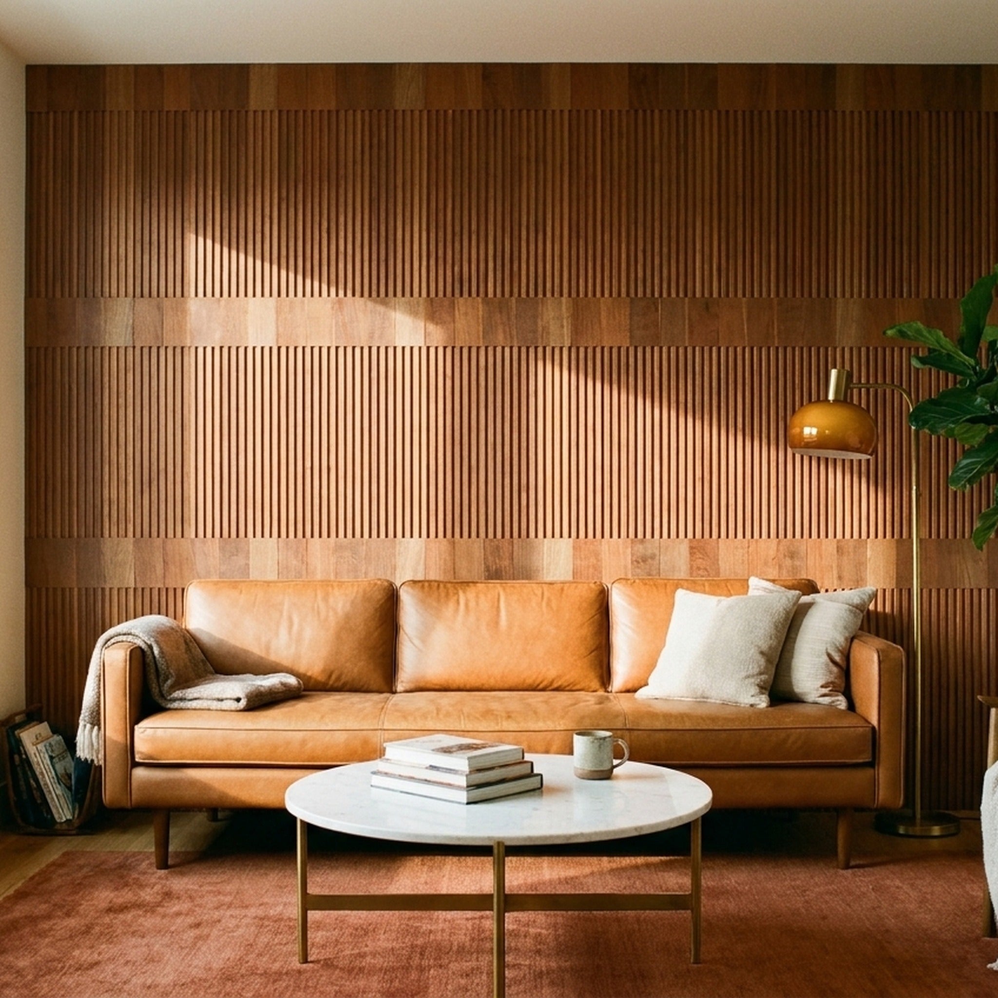 Panneau Bois Décoratif Mural | Bois de Rose XL | 30×60 cm