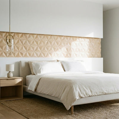 Panneau Bois Décoratif Mural | Hévéa XL | 30×35 cm