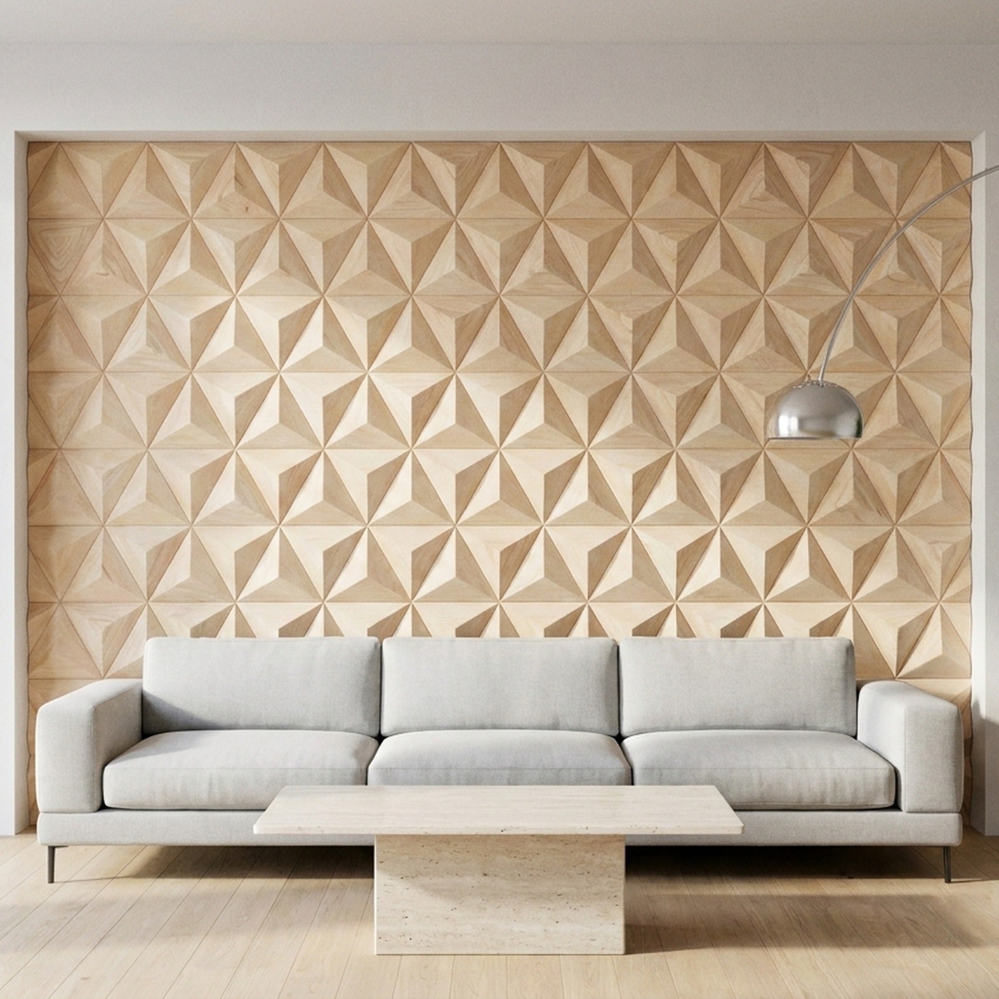 Panneau Bois Décoratif Mural | Hévéa XL | 30×35 cm