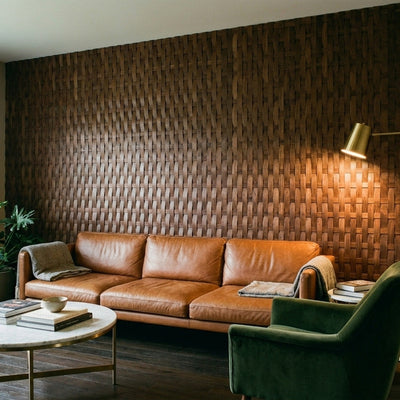 Panneau Bois Décoratif Mural | Noyer Deep Dusk | 30×30 cm