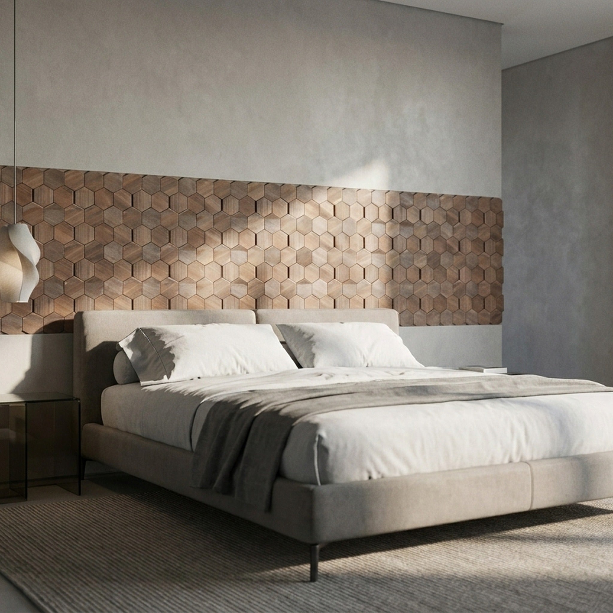 Panneau Bois Décoratif Mural | Noyer Tropical | 26×30 cm