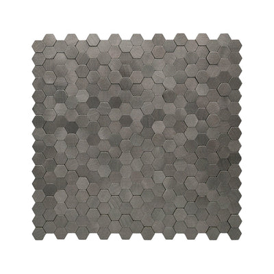 Crédence adhésive | Mini Hexagone 3D Anthracite | 29,8×30,7 cm