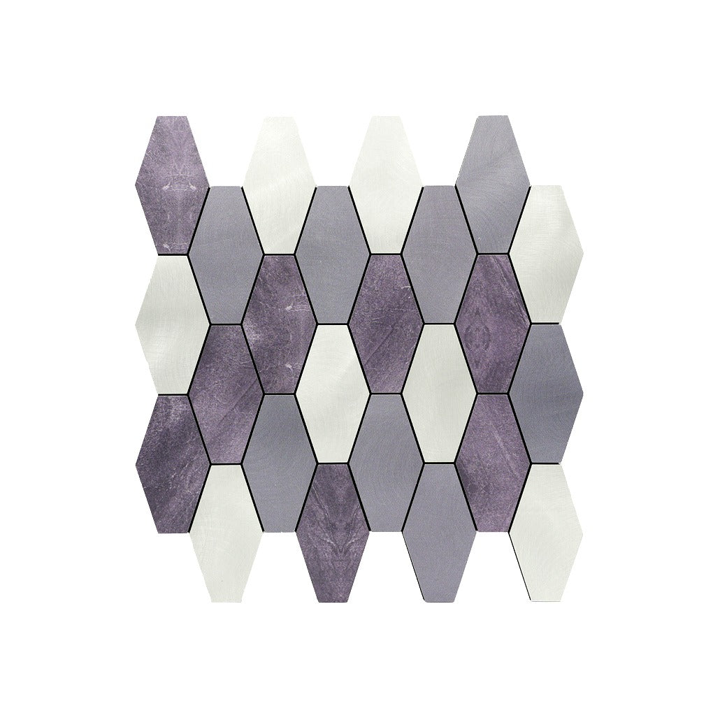 Crédence adhésive | Picket Violet | 30×30 cm