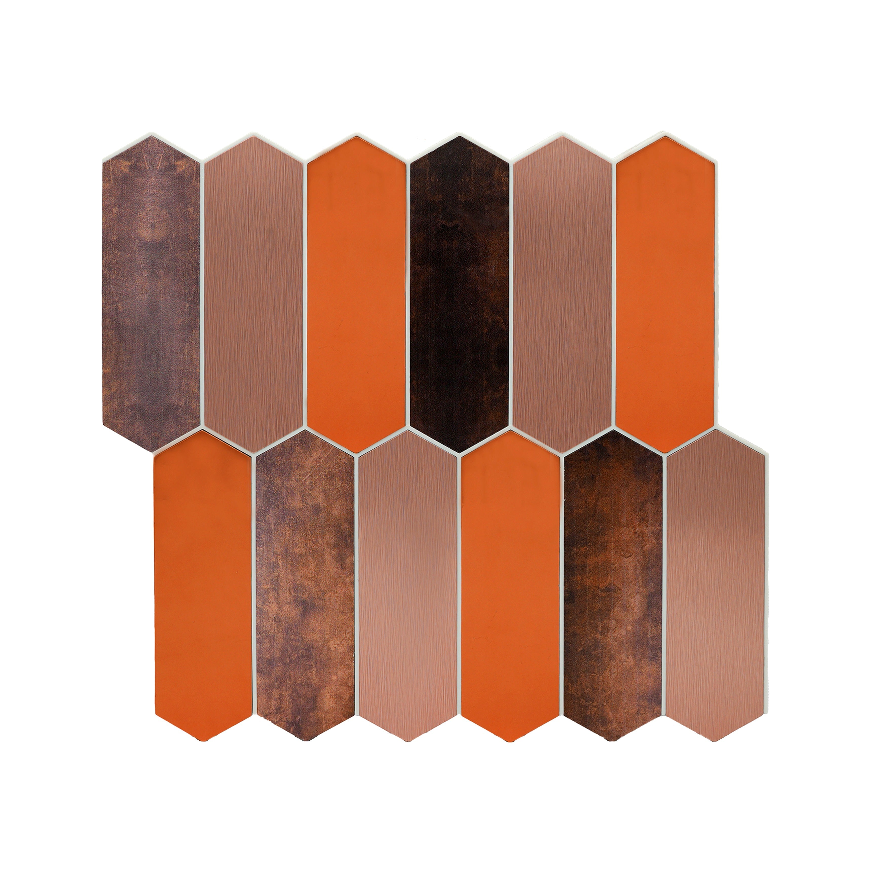 Crédence adhésive | Picket Brun | 28,2×27,3 cm
