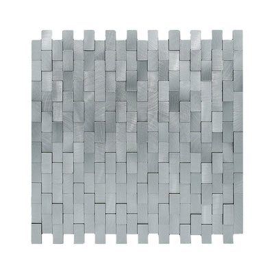 Crédence adhésive | Plaquette 3D Argent | 30×29,8 cm