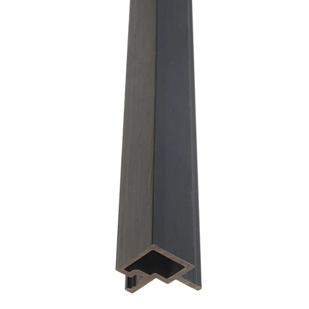 Cornière Panneau Extérieur Noir 290CM | Façade | Jardin | Texture Bois 3D