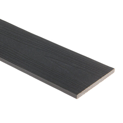 Planche de Bordure Panneau Bois Extérieur Noir 290CM | Façade | Jardin | Texture 3D