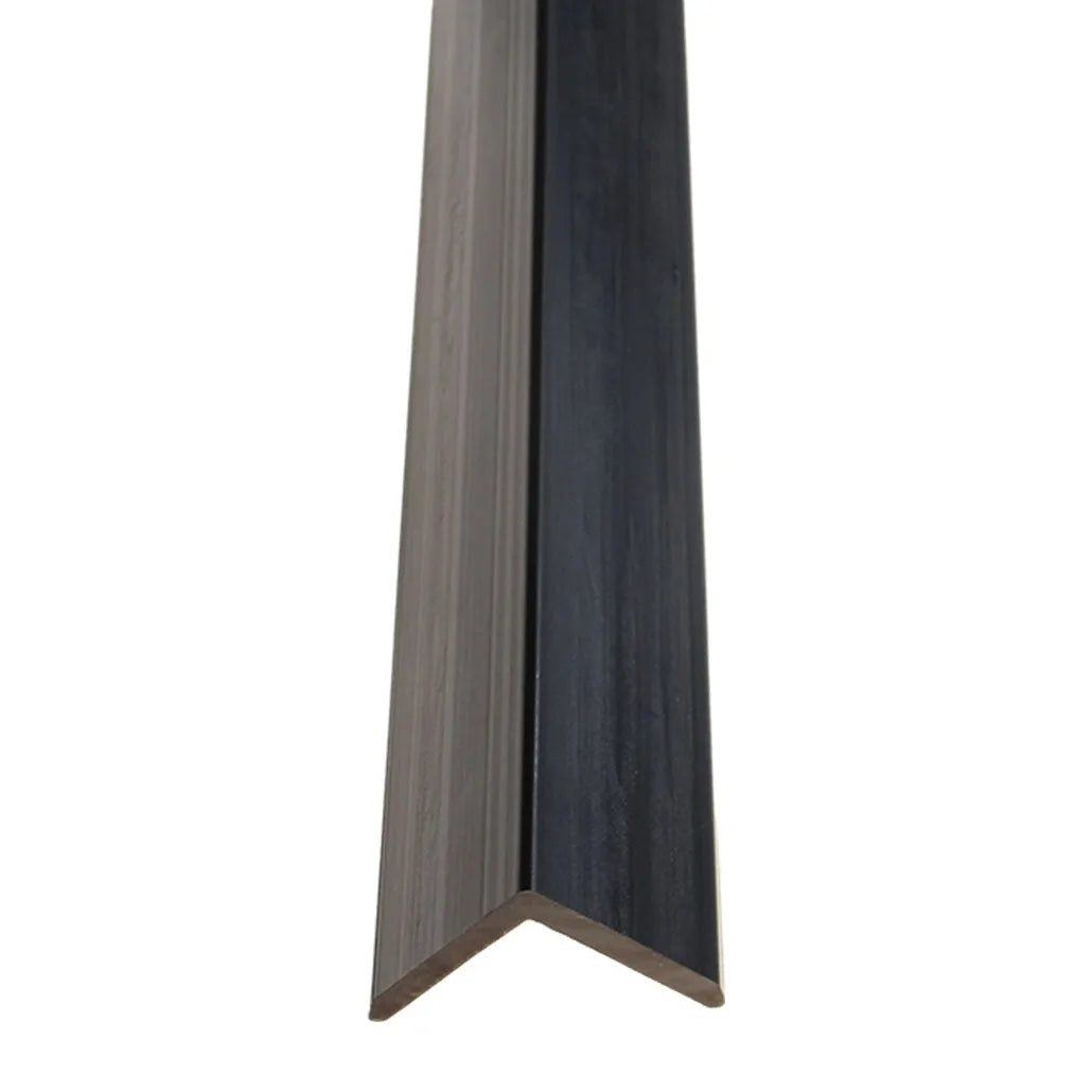 Profil de Finition Panneau Extérieur Noir 290CM | Façade | Jardin | Texture Bois 3D