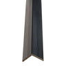 Profil de Finition Panneau Bois Extérieur Noir 290CM | Façade | Jardin | Texture 3D