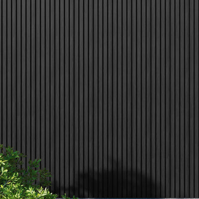 Panneau Bois Extérieur Noir 290CM | Façade | Jardin | Texture 3D