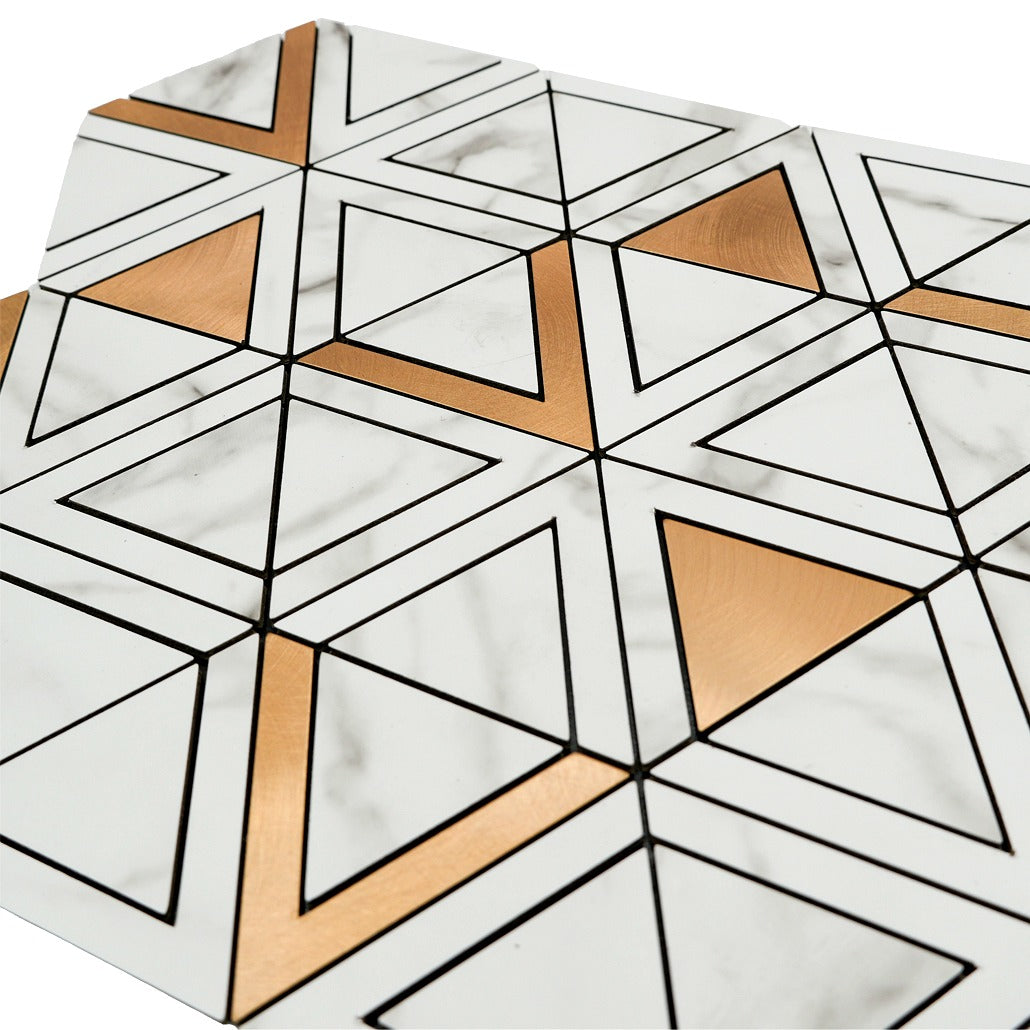 Crédence adhésive | Triangle Or | 28,7×33,1 cm