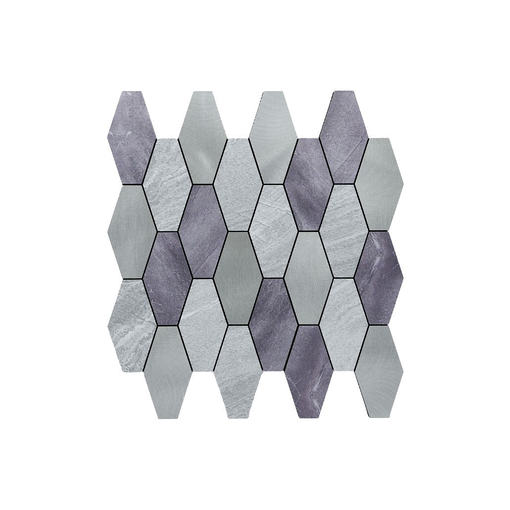 Crédence adhésive | Picket Gris | 30×30 cm