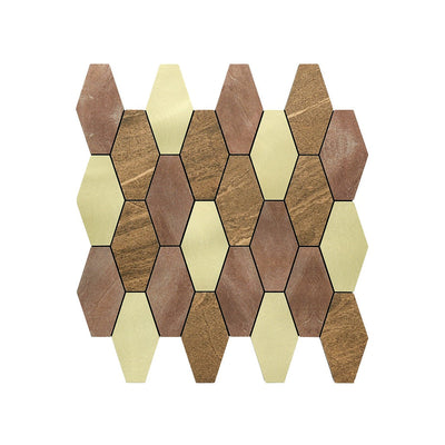 Crédence adhésive | Picket Brun | 30×30 cm