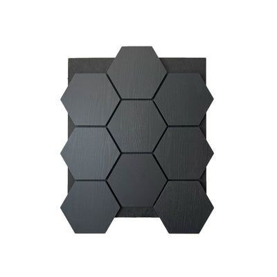 Panneau Mural Hexagonal | Noir 81 cm | Acoustique