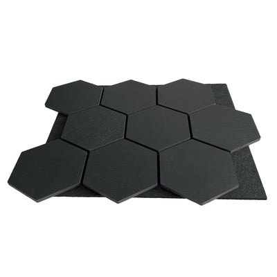 Panneau Mural Hexagonal | Noir 81 cm | Acoustique