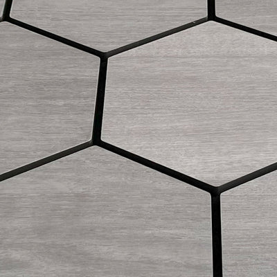 Panneau Mural Hexagonal | Noyer Gris 81 cm | Acoustique