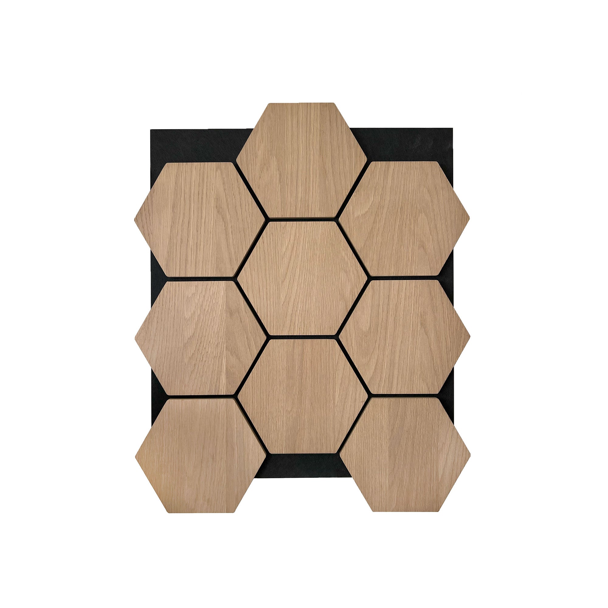 Panneau Mural Hexagonal | Chêne Naturel 81 cm | Acoustique