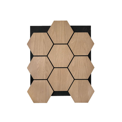 Panneau Mural Hexagonal | Chêne Naturel 81 cm | Acoustique