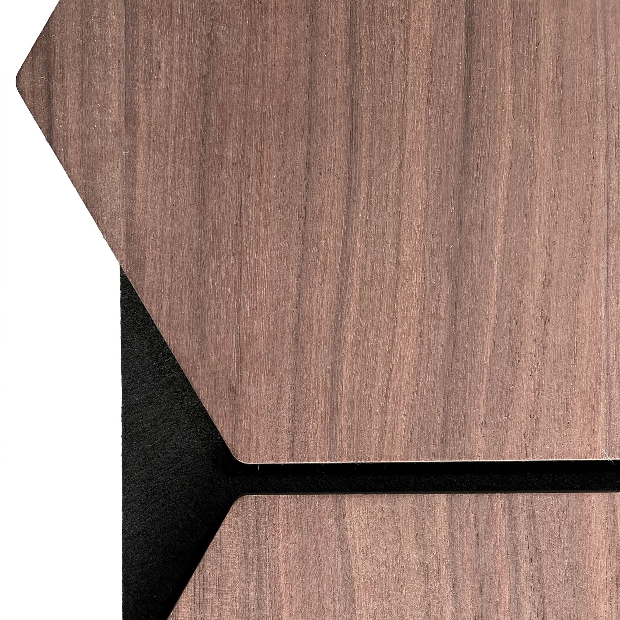Panneau Mural Hexagonal | Noyer 81 cm | Acoustique