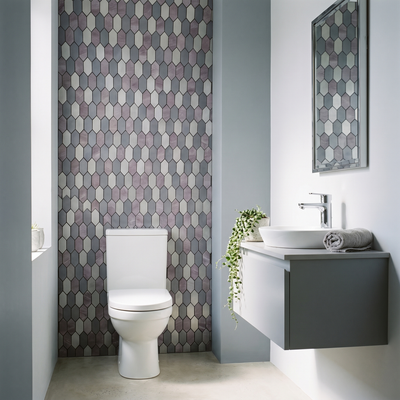 Crédence adhésive | Picket Mauve | 30×30 cm