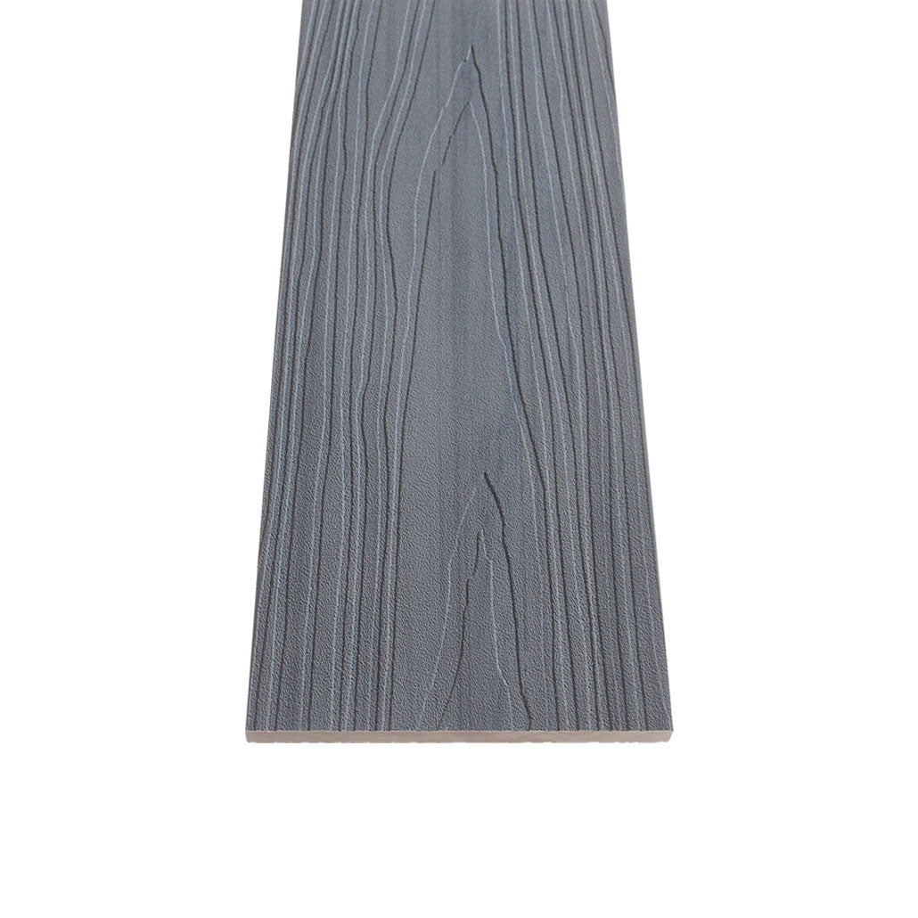 Planche de Bordure Panneau Bois Extérieur Gris Pierre 290CM | Façade | Jardin | Texture 3D